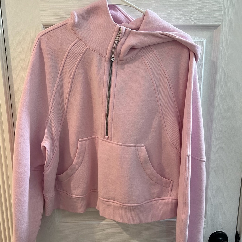 Lululemon Scuba Half Zip in Meadowsweet Pink